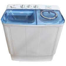 Washing Machine twin tub 7.5Kg  White Semi automatic
